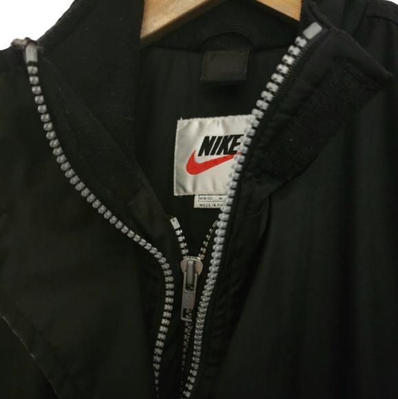 Vintage x 90s Nike Swoosh Embroidery BIG BACK LOGO Long Coat - Picture 4 of 10